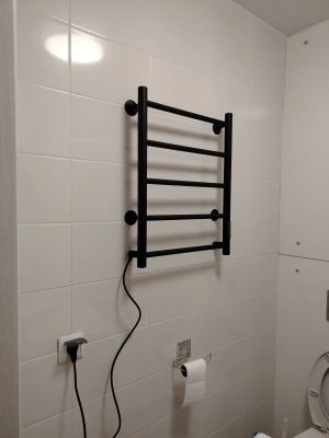 Монтаж электрического полотенцесушителя
