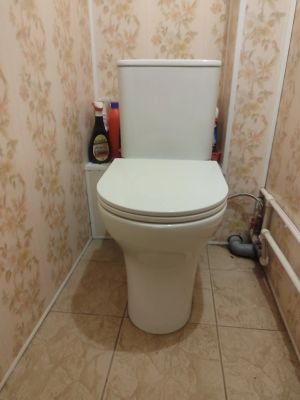 Установка напольного унитаза