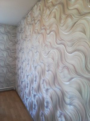 Поклейка флизелиновых обоев Снятие обоев и клея со стен или с потолка