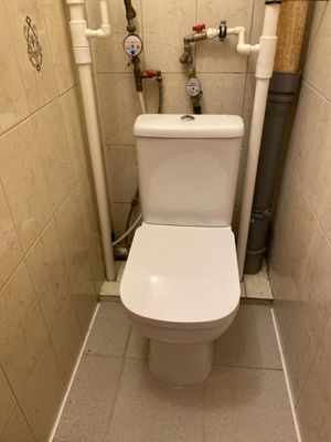 Установка напольного унитаза
