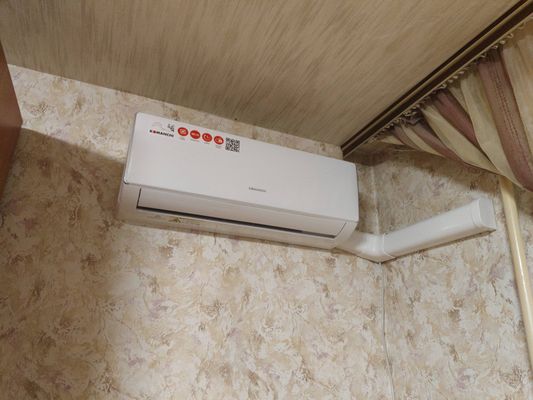 Установка сплит системы 7-9 kBTU (одноэтапный монтаж)