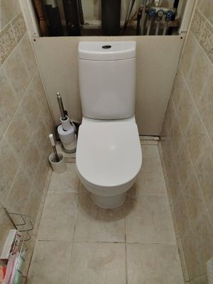 Установка напольного унитаза