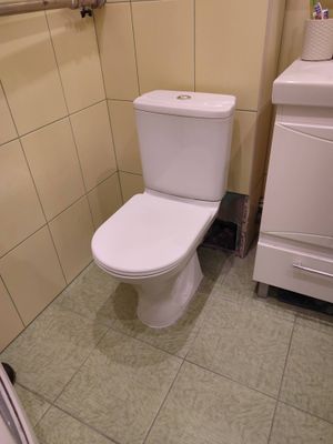Установка напольного унитаза