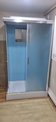 Установка душевой кабины шириной до 120 см