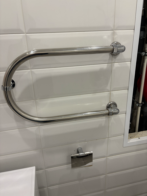 Монтаж водяного полотенцесушителя на готовую подводку (без подгонки)