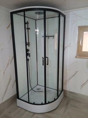 Установка душевой кабины шириной до 90 см