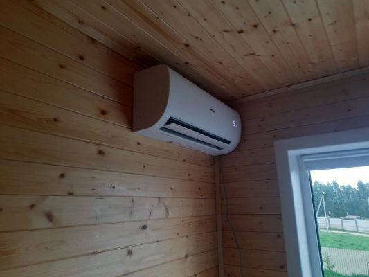 Установка сплит системы 7-9 kBTU (одноэтапный монтаж)