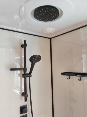 Установка душевой кабины шириной до 90 см