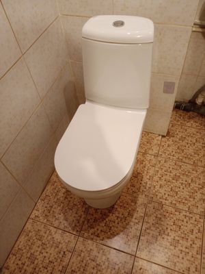 Установка напольного унитаза