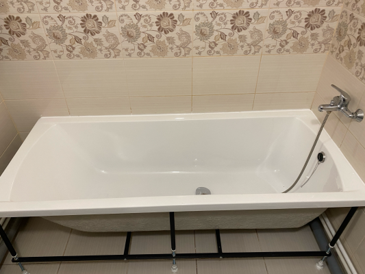 Установка акриловой/стальной ванны