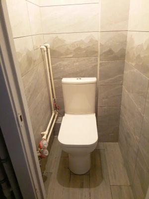 Установка напольного унитаза