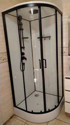 Установка душевой кабины шириной до 90 см