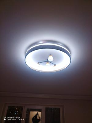 Установка люстры в сборке