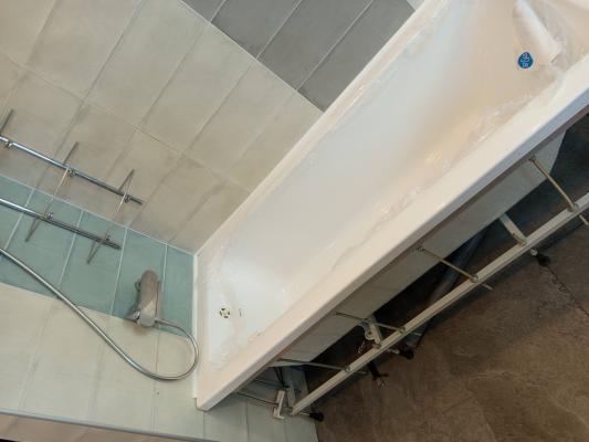 Установка акриловой/стальной ванны