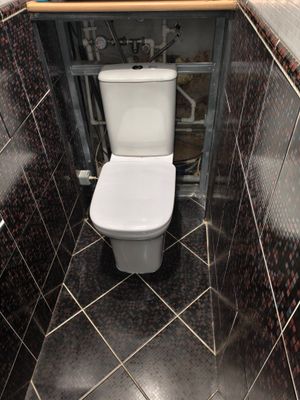 Установка напольного унитаза