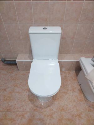 Установка напольного унитаза