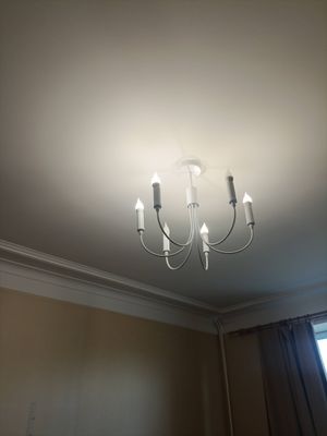 Сборка и навеска люстры