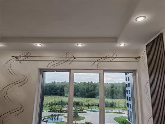 Установка декоративного карниза (одно, двух, трехрядный) длиной до 3,5 метров