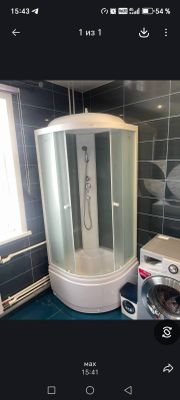 Установка душевой кабины шириной до 90 см