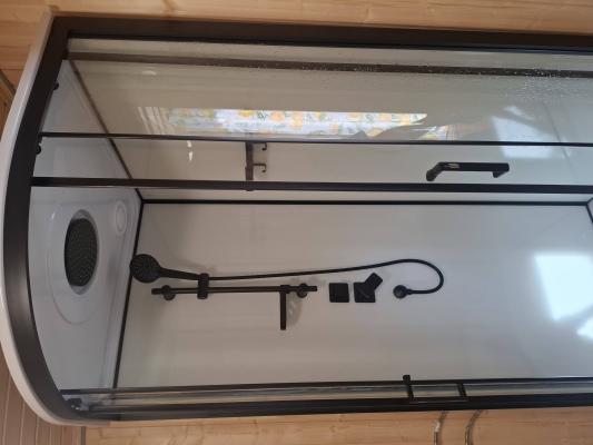 Установка душевой кабины шириной до 90 см