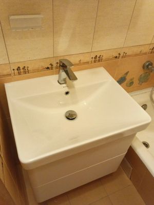 Установка смесителя (на готовые коммуникации)
