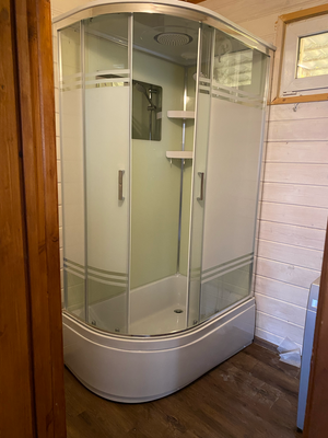 Установка душевой кабины без гидромассажа