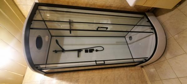 Установка душевой кабины шириной до 90 см