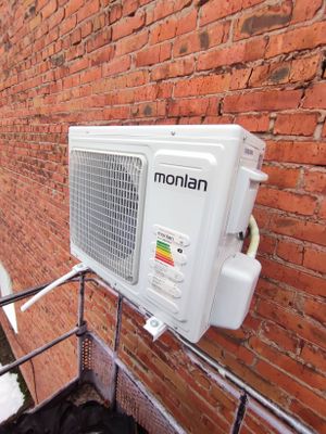 Установка сплит системы 7-9 kBTU (одноэтапный монтаж)