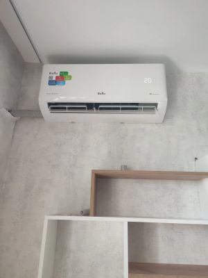 Установка сплит системы 7-9 kBTU (одноэтапный монтаж)