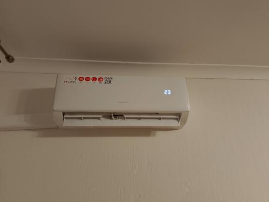 Установка сплит системы 7-9 kBTU (одноэтапный монтаж)