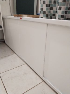 Установка экрана под ванну