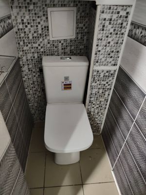 Установлено новое сантехническое оборудование, подключено к водопроводу, герметично закреплено на полу, проверена функциональность, произведена чистка рабочей зоны, удалены остатки старого устройства.