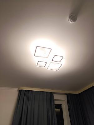 Установка люстры в сборке