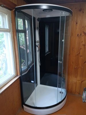Установка душевой кабины шириной до 90 см