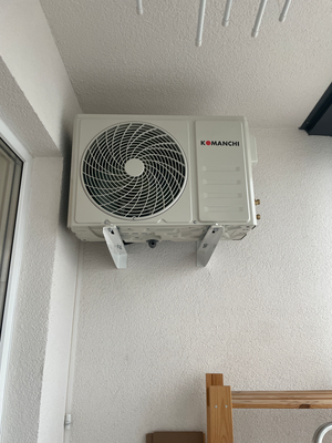 Установка сплит системы 7-9 kBTU (одноэтапный монтаж)